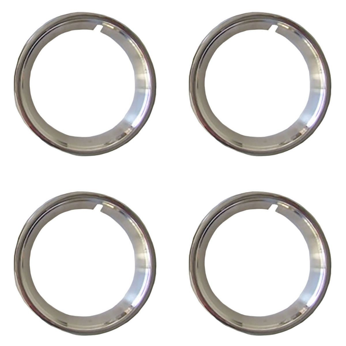 FORD XW XY GS GT STAINLESS STEEL DRESS RIM BRUSHED FINISH SET OF 4