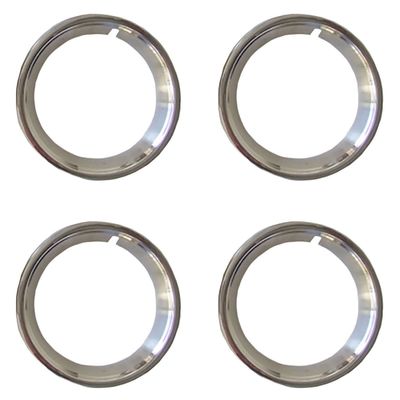 FORD XW XY GS GT STAINLESS STEEL DRESS RIM BRUSHED FINISH SET OF 4