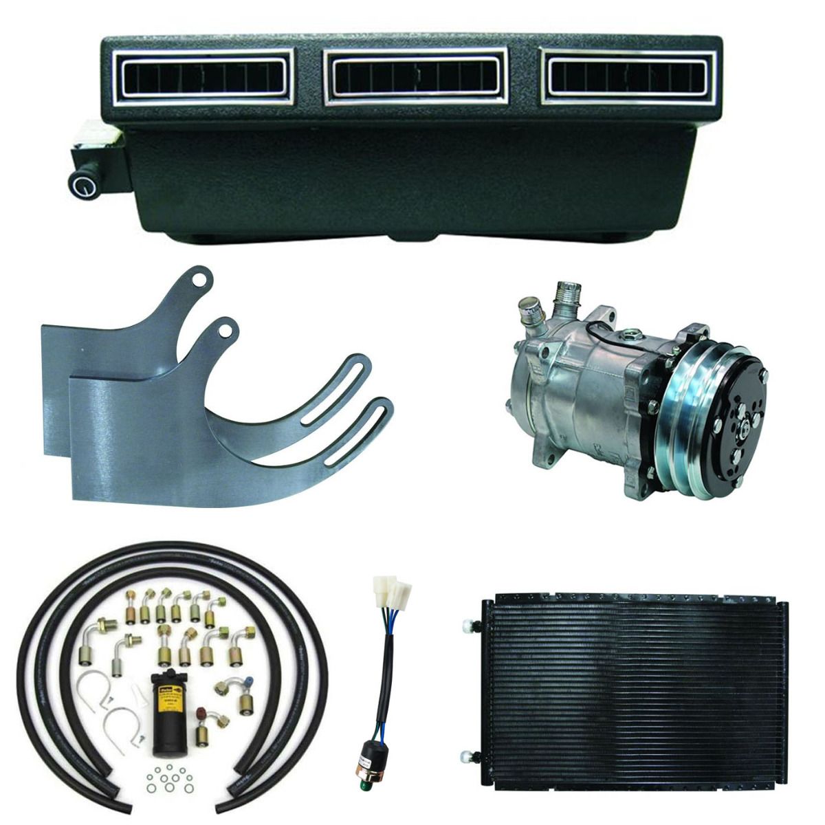 CHRYSLER VALIANT R&S AP5 AP6 VC VINTAGE AIR MINI SLIMLINE UNDER DASH SYSTEM - COOL ONLY COMPLETE