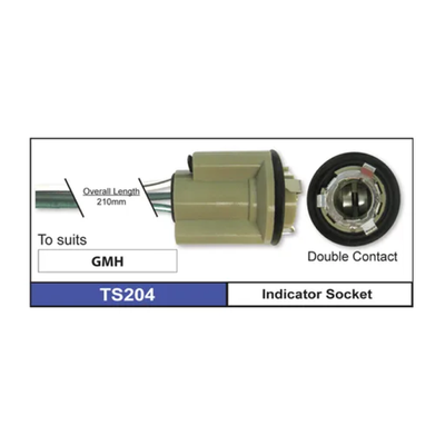 Tail/Stop Twin Compact Indicator Lamp Socket for HOLDEN