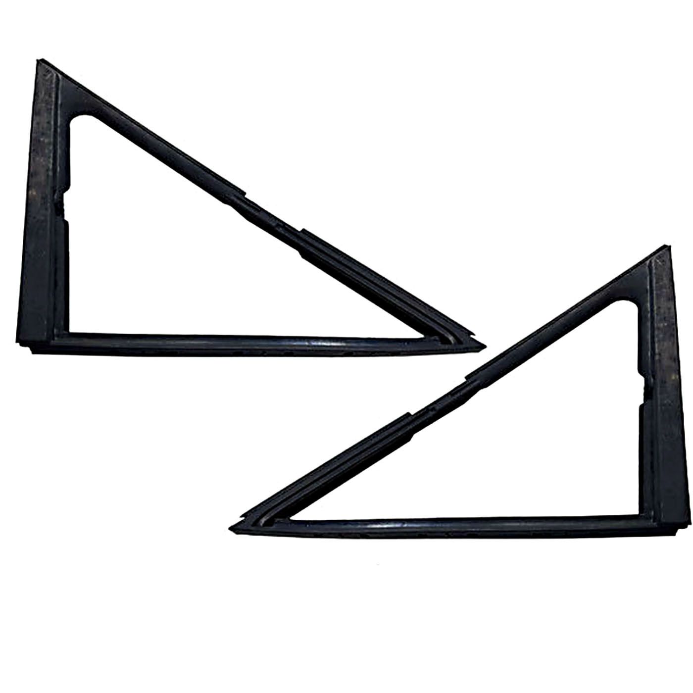 Door Quarter Vent Window Rubber Seals Pair for DATSUN 1200 UTE