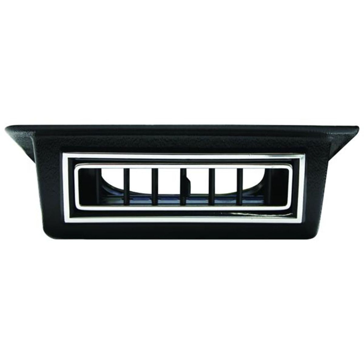 VINTAGE AIR Single Under Dash Louver for 2.5-Inch Hose Black w/ Chrome Accents