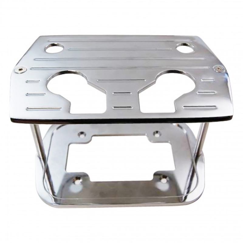 Optima Battery Tray Polished Ball Milled Aluminium Finish Suit Optima 34/78 Series Red, Blue, Yellow Top