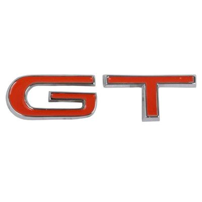 FORD XW GT FENDER & BOOT LARGE ORANGE G & T LETTERS BADGE