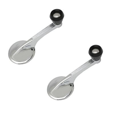 HOLDEN FE-FC FB-EK EJ-EH HD-HR WINDOW WINDER HANDLES WITH BLACK KNOB (PAIR)