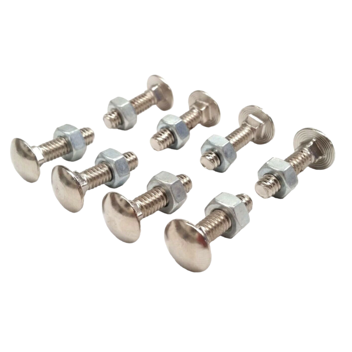 1/4" Square Hole 1.5" Long Chrome Bumper Bolt For HOLDEN FORD TOYOTA NISSAN 8pce