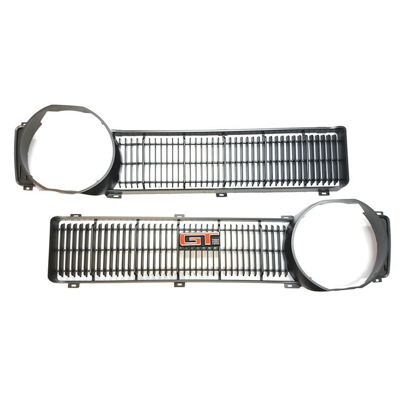 FORD XY GT ARGENT SILVER GRILLE INSERTS WITH BADGE AND CLIPS