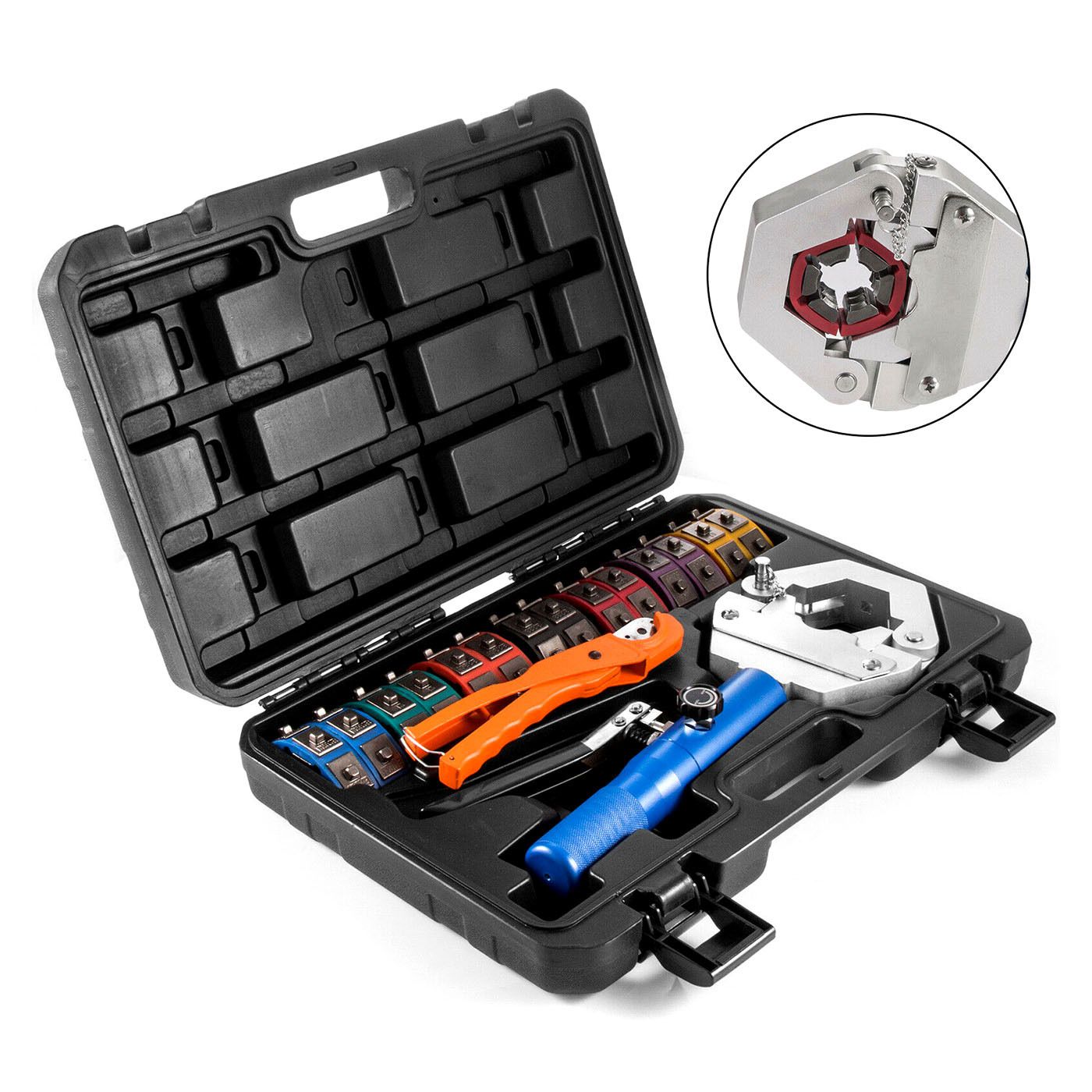 HYDRAULIC HOSE CRIMPER KIT HYDRA-KRIMP A/C PIPE FITTINGS CRIMPING TOOL SET