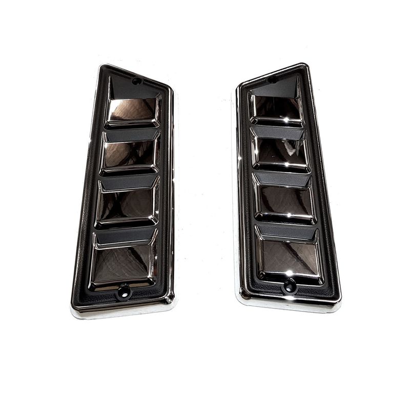 Black Chrome Pillar Vents PAIR for DATSUN 1200 UTE