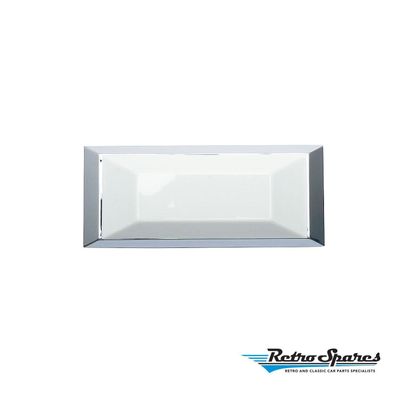 Ford XA-XB-XC/XR-XC/ZA-ZH Dome Interior Lamp and Lens Assembly Chrome