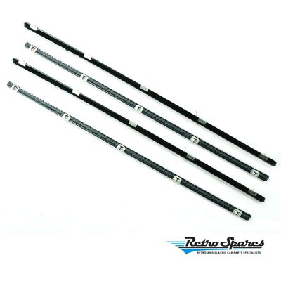 Door Belt Kit Left Hand Right Hand Rear Inner Outer (set of 4) for HOLDEN 48-FJ