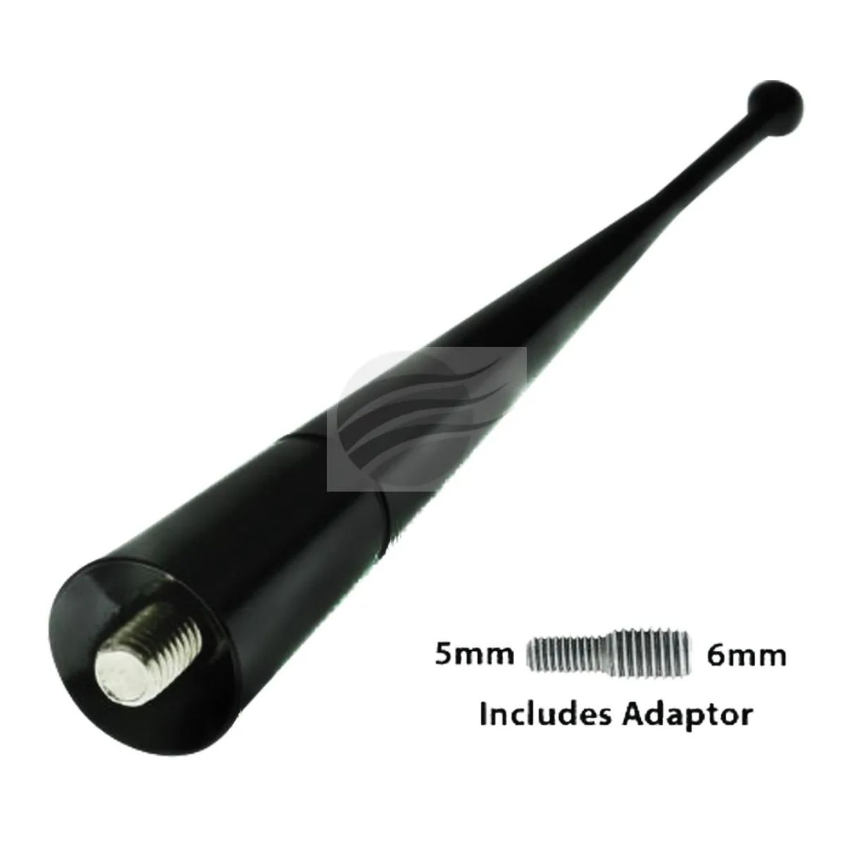 Universal Roof Mount Antenna Black Metal Screw Type Mast