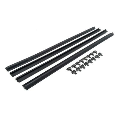 1/4 WINDOW FRONT DOOR WEATHERSTRIPS INNER & OUTER SET WITH CLIPS FOR NISSAN DATSUN 720 PICKUP