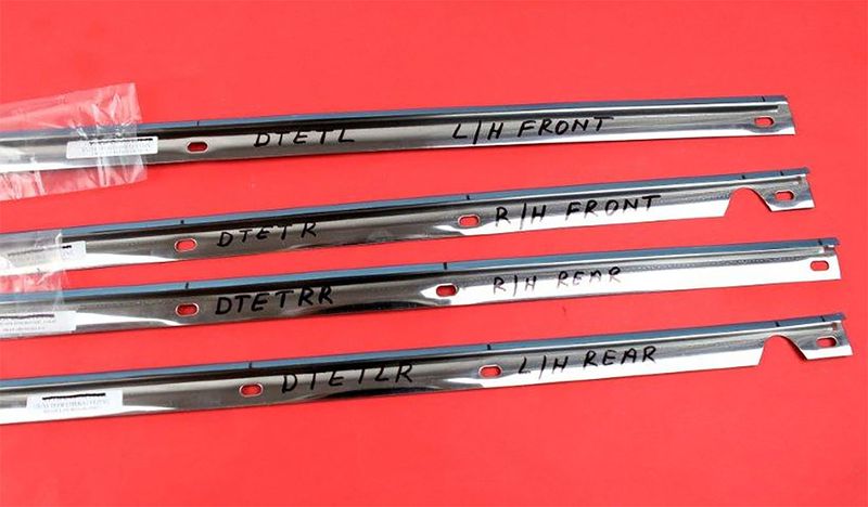 FORD XW-XY DOOR TRIM CHROME TOP EDGE KIT