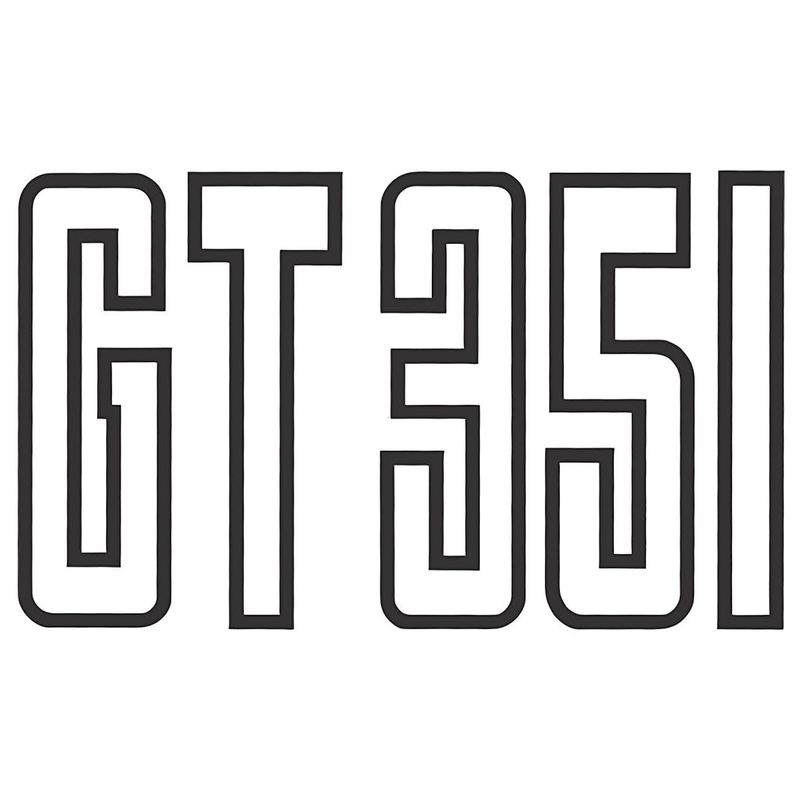 FORD XB GT 351 LARGE BLACK FENDER DECAL