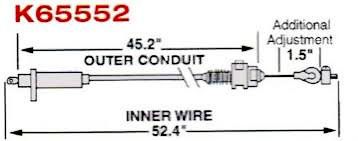 GM TURBO 700 KICKDOWN CABLE