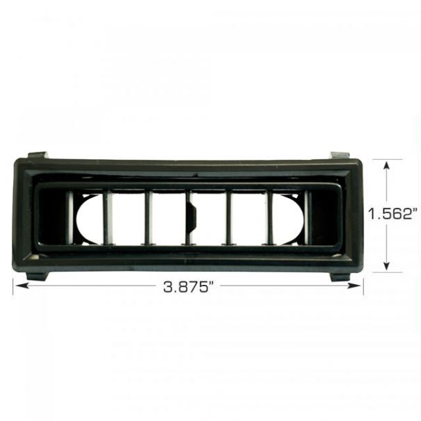 Vintage Air - Louver for 2.5" Hose 4.75" x 1.562" all Black