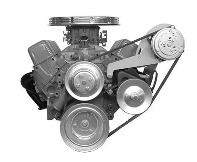 Alan Grove Small Block Chev AC Compressor Mount / Bracket Kit 119L