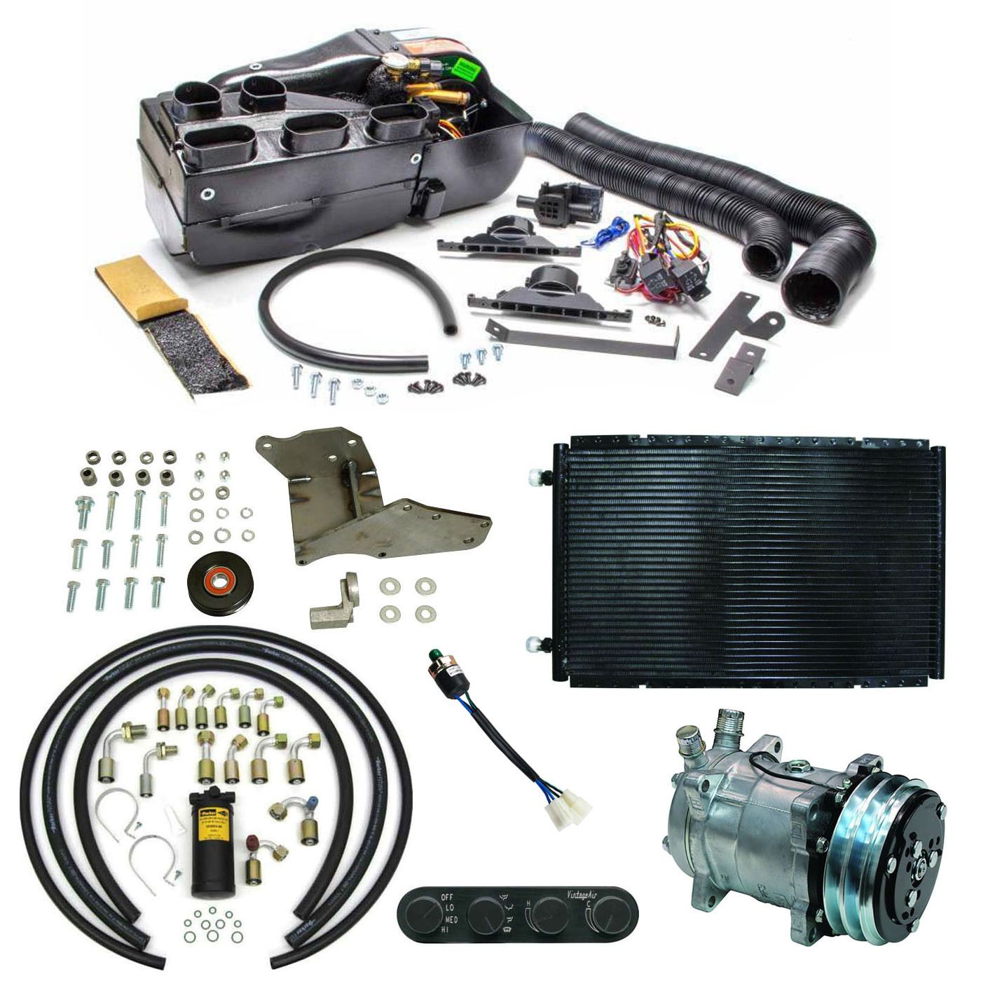 FORD FALCON XA-XB-XC VINTAGE AIR HEAT/COOL/DEFROST A/C SYSTEM COMPLETE