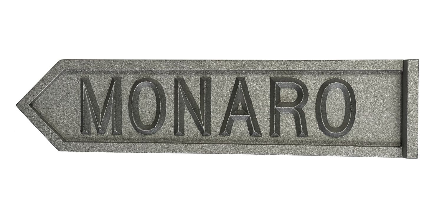 SOLID ALUMINIUM CAST STREET SIGN FOR HOLDEN MONARO