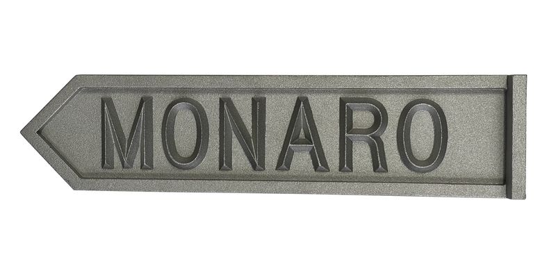 SOLID ALUMINIUM CAST STREET SIGN FOR HOLDEN MONARO