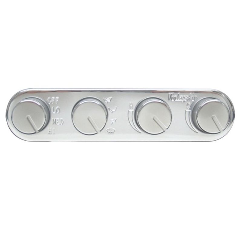 Vintage Air Gen II Streamline 4-Knob Control Panel with Polished Finish