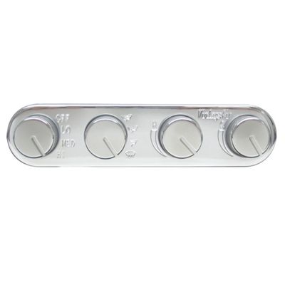 Vintage Air Gen II Streamline 4-Knob Control Panel with Polished Finish