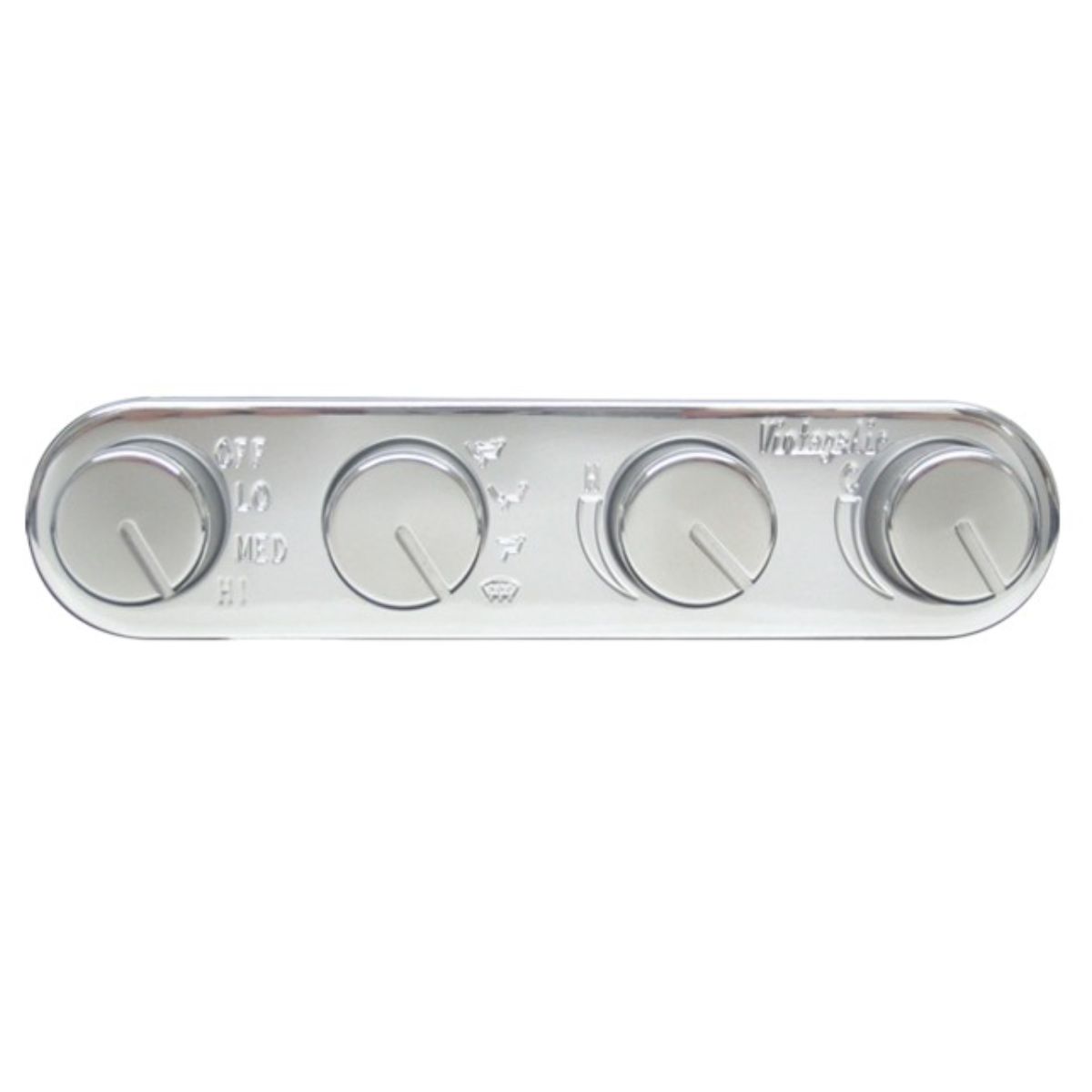 Vintage Air Gen II Streamline 4-Knob Control Panel with Polished Finish