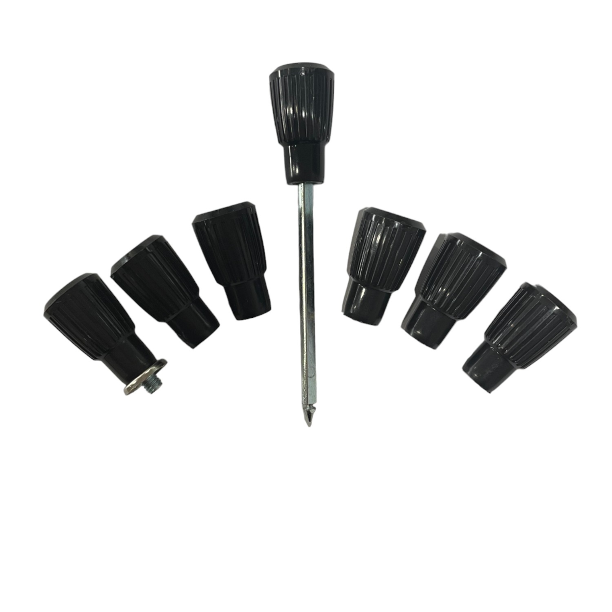 Black Dash Knob Set 7pc for FORD XM XP