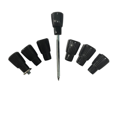 Black Dash Knob Set 7pc for FORD XM XP