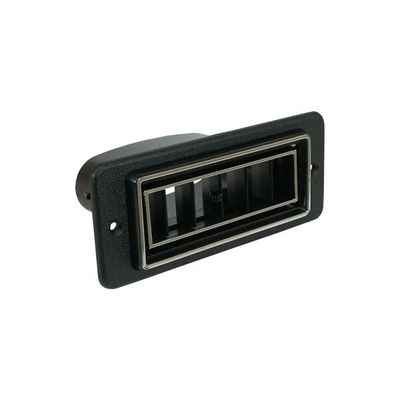 VINTAGE AIR Louver for 2-1/2 Inch Hose 2-1/16 Inch x 5 Inch Black with Chrome Accents and Mounting Bezel