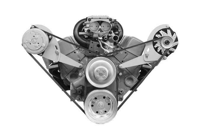 Alan Grove Small Block Chev  Alternator Bracket / Mount Kit 213L