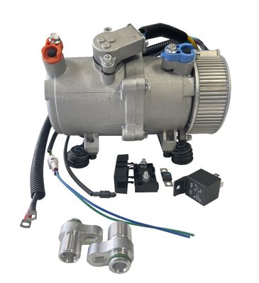 12V Fully Electric Compressor 21cc 50A Current Draw / 1800rpm R134a