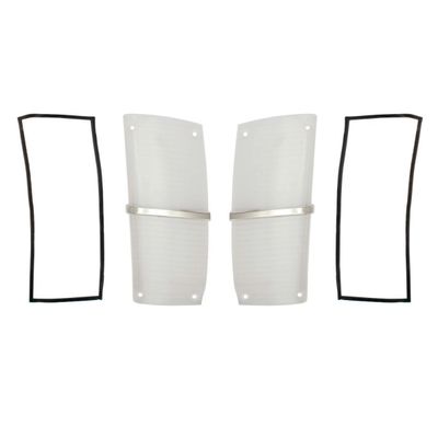 Left & Right Front Indicator Lenses & Gaskets Kit for FORD XW