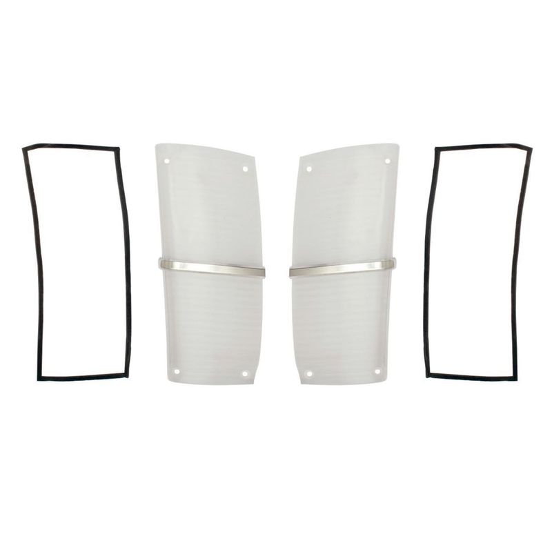 Left & Right Front Indicator Lenses & Gaskets Kit for FORD XW