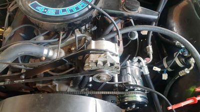 COMPRESSOR BRACKET KIT SUIT HOLDEN 308 BLUE