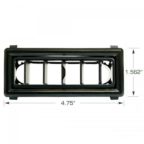 Vintage Air - Louver for 2.5" Hose 3.875" x 1.562" all Black