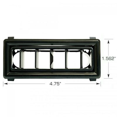 Vintage Air - Louver for 2.5" Hose 3.875" x 1.562" all Black
