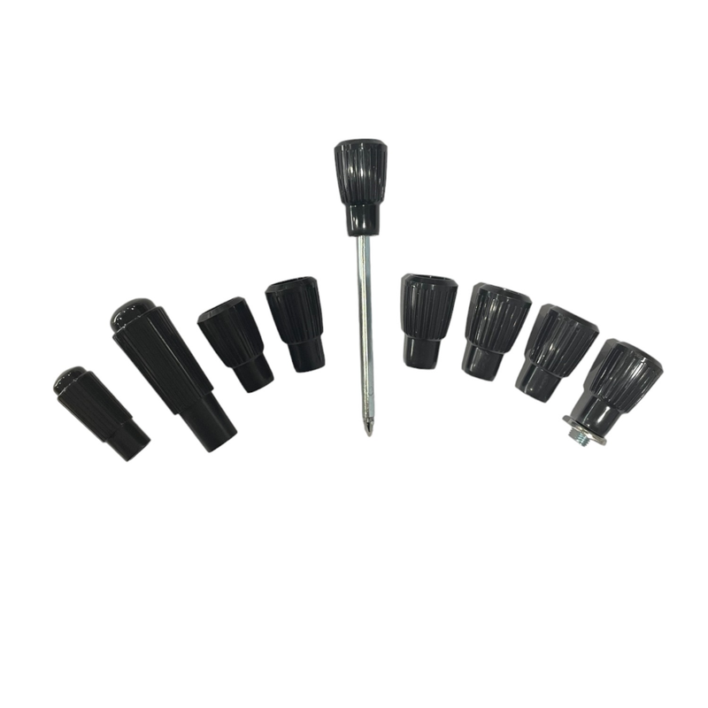 Black Dash Knob Set 9pc for FORD XM XP