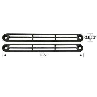 Vintage Air - Defrost Duct Trim Pair Paintable Molded Plastic Louver Grill Kit