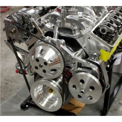 CHEVY HOLDEN GM HOTROD SBC LONG WATER PUMP PULLEYS, BRACKET KIT WITH PUMP AND ALTERNATOR