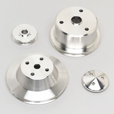 CHEVY SBC 283 350 400 SMALL BLOCK VEE BELT KIT - ALTERNATOR ONLY PULLEYS AND BRACKET LONG WATER PUMP