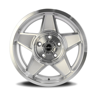 CTM MUSCLE GLOBE Silver Machined Face Wheel Size:15x10J PCD:5x114.3 ET:-6