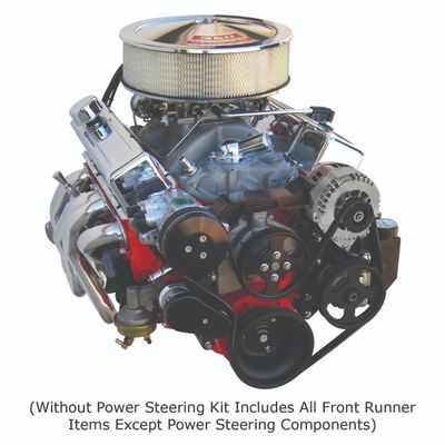Front Runner™ Drive System, Small Block Chevrolet, Bright, without Power Steering