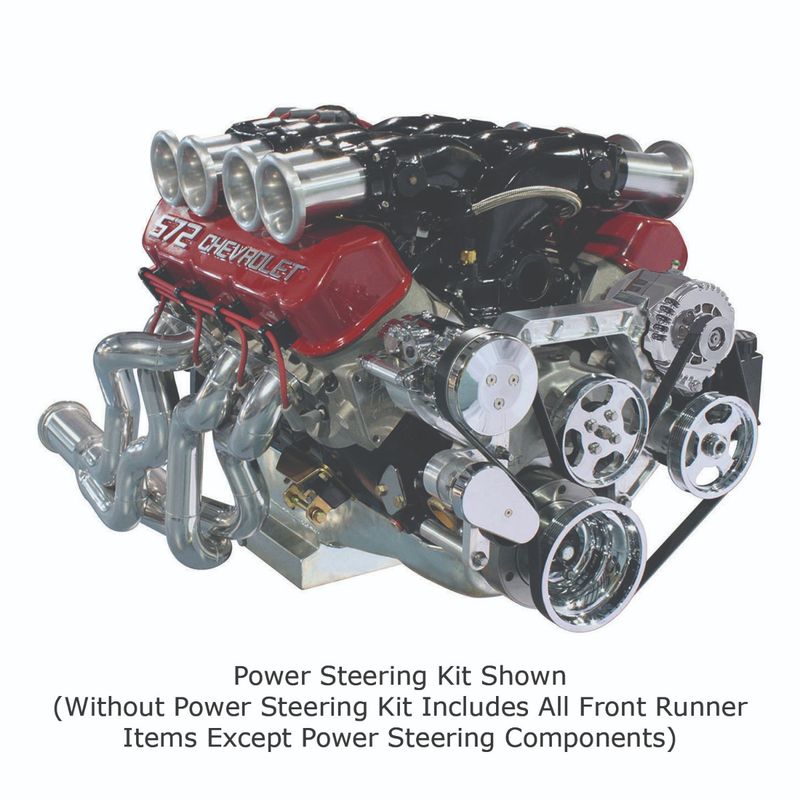 Front Runner™ Drive System, Big Block Chevrolet, Bright, without Power Steering