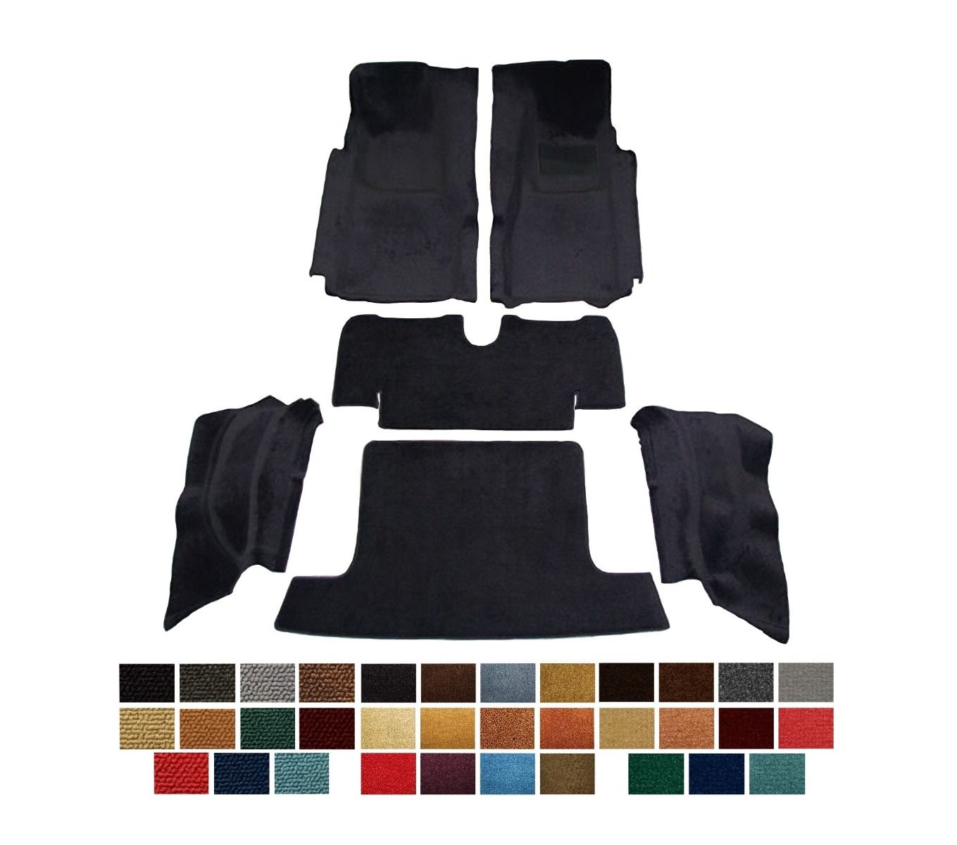 COMPLETE CARPET KIT FOR GM PONTIAC C3 CORVETTE 1968 - 1977