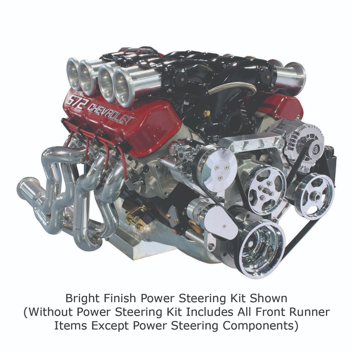 Front Runner™ Drive System, Big Block Chevrolet, Black, without Power Steering