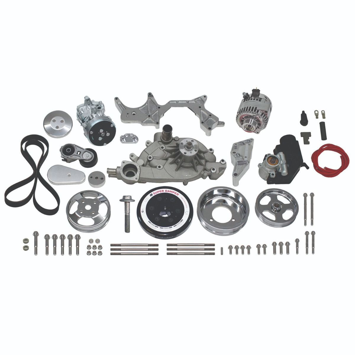 Front Runner™ Drive System GM LS Bright/Chrome with Power Steering