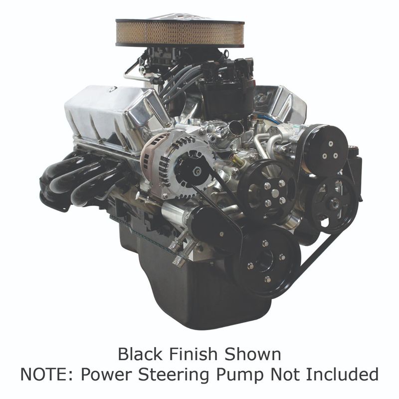 Front Runner™ Drive System, Small Block Ford, Black/Chrome, Power Steering without Pump