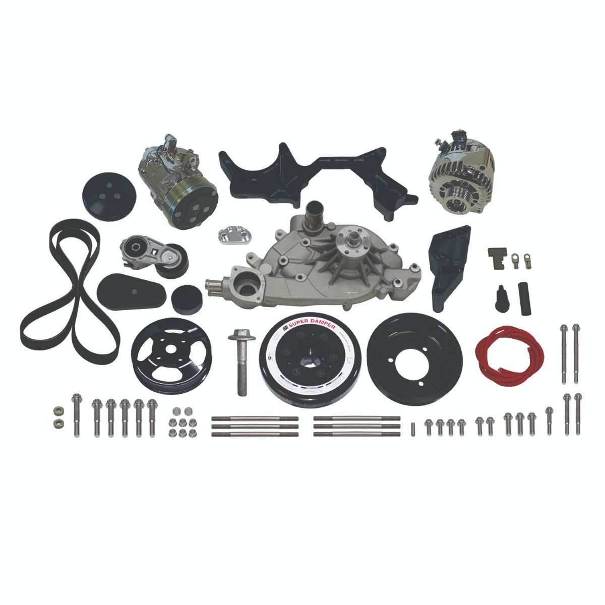 Front Runner™ Drive System GM LS Black/Chrome without Power Steering